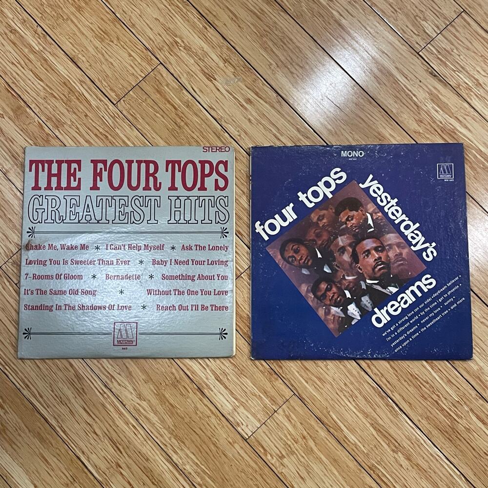 Four Tops LP vinyl record lot motown soul funk rnb albums